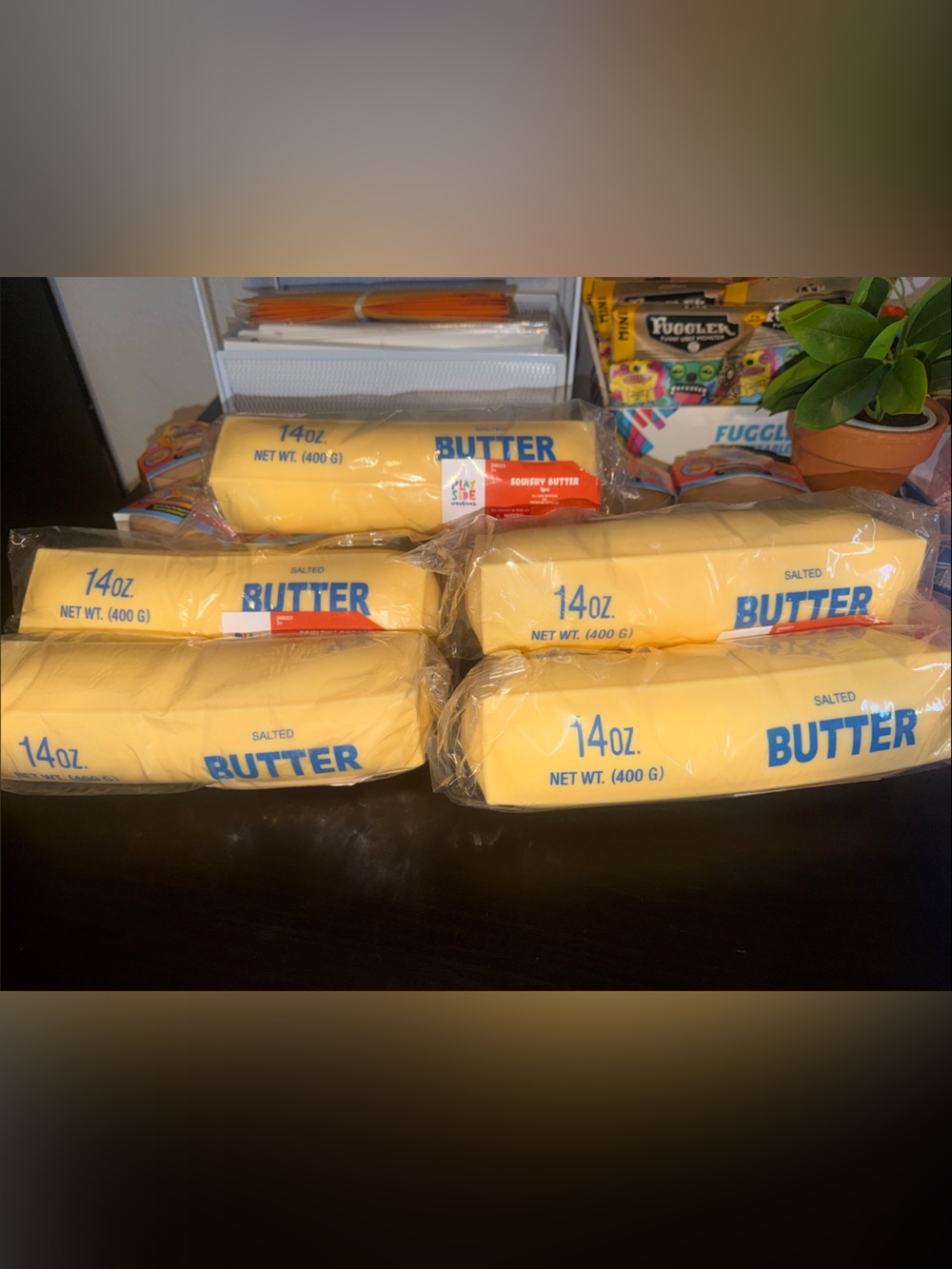 Play Slide Jumbo Butter 14oz in Bright Yellow (Set of 5) Viral Squishy